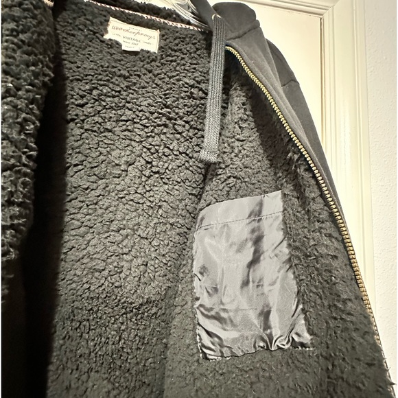 Weatherproof mens winter jacket with hood, size small, warm fleece lining, black - Picture 7 of 10